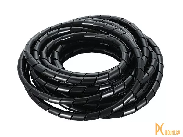 Защитная оплетка кабеля 10mm 10 метров, черная