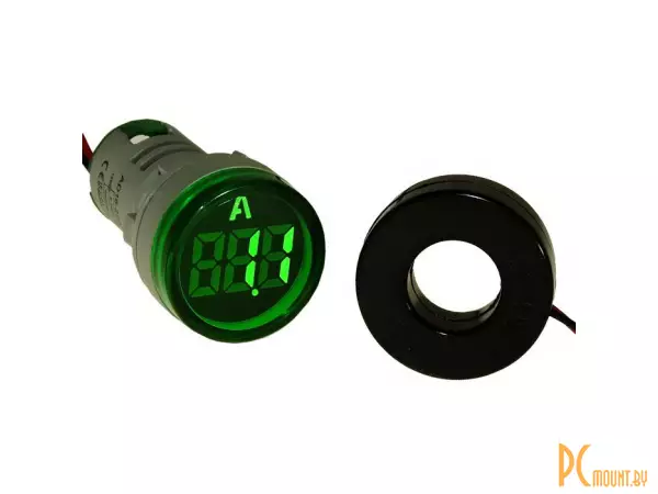 DMS-213 Цифровой LED амперметр переменного тока, зеленый