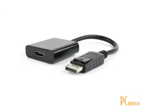 Переходник DisplayPort to HDMI, Gembird AB-DPM-HDMIF-002, Black