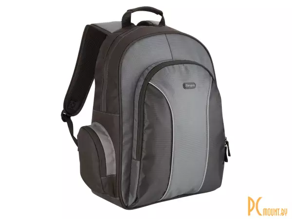 16 Рюкзак для ноутбука Targus TSB023EU, Essential  Notebook Backpack, нейлон, черно-серый, (360х300х50)