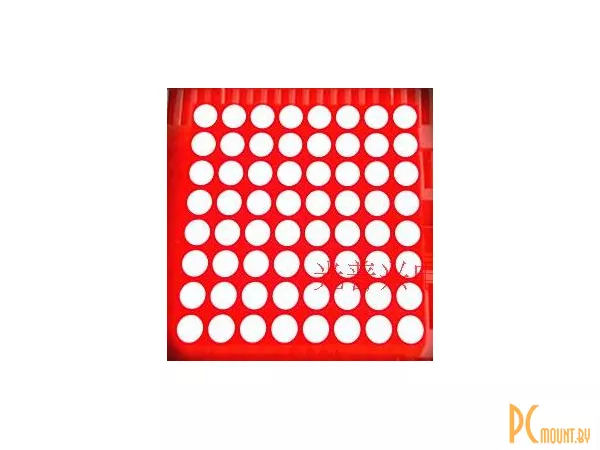 Светодиодная матрица 1588BS, 8x8, 3.75mm, красный, общий анод