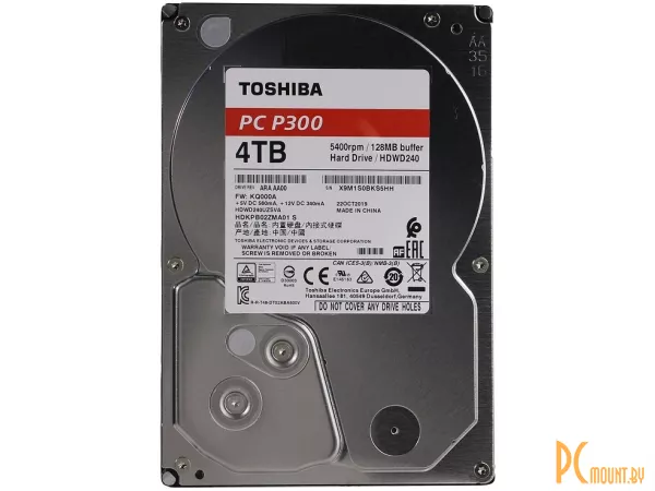 Жесткий диск 4TB Toshiba HDWD240UZSVA SATA-III