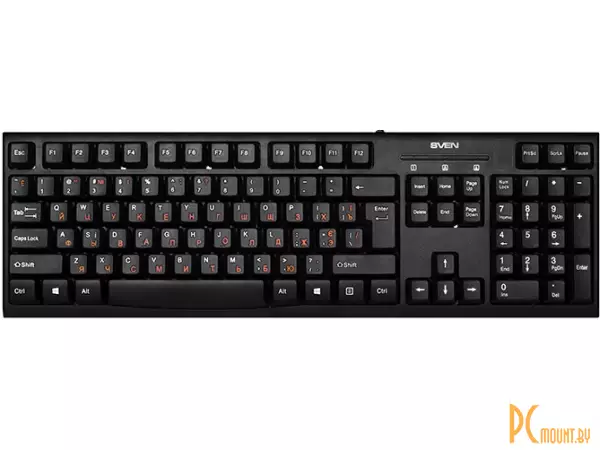 Клавиатура Sven KB-S300 Black, USB